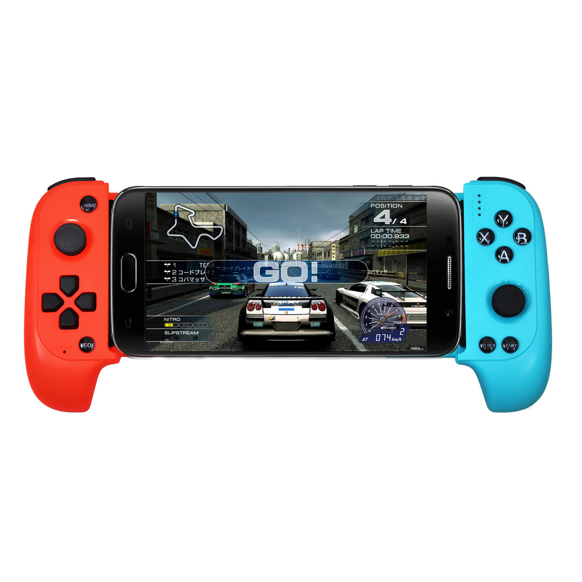 Wireless bluetooth game telescopic game handle mobile phone handle English version direct connection