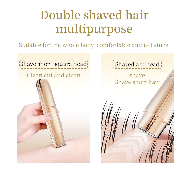 Cross-border hair removal device electric hair removal device women's private parts shaving device double head full body shaver rechargeable shaver