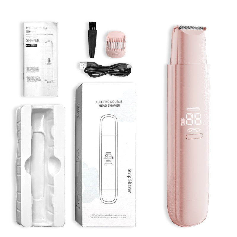 Cross-border hair removal device electric hair removal device women's private parts shaving device double head full body shaver rechargeable shaver