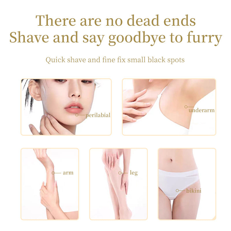 Cross-border hair removal device electric hair removal device women's private parts shaving device double head full body shaver rechargeable shaver